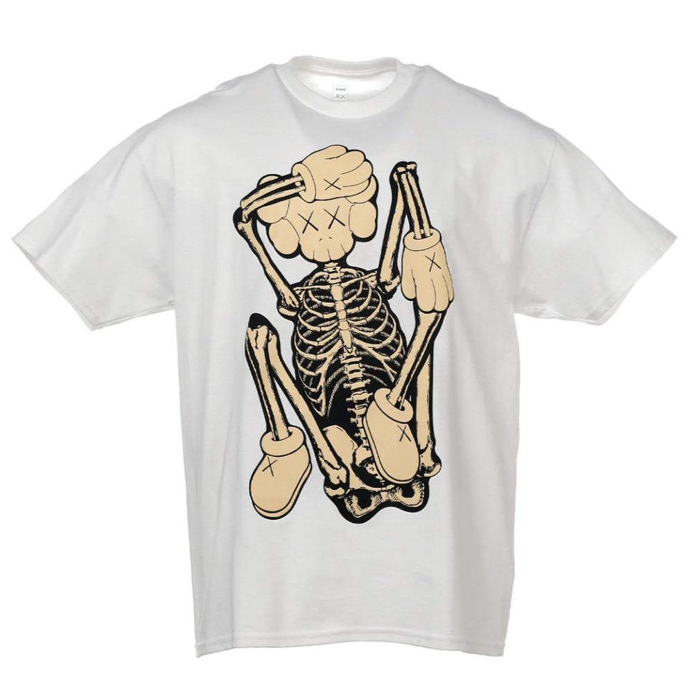 KAWS SKELETON NEW FICTION Tee Size M